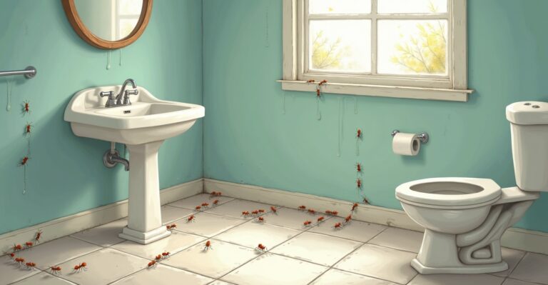 ants in bathrooms causes